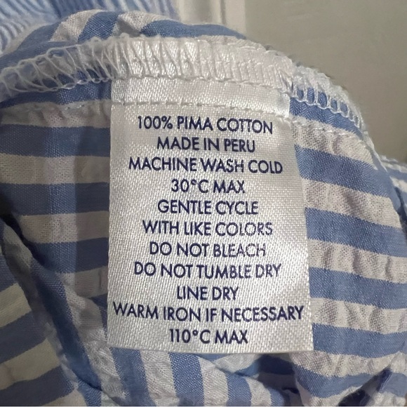 Lake Alice Nightgown in Blue Seersucker - Picture 4 of 8